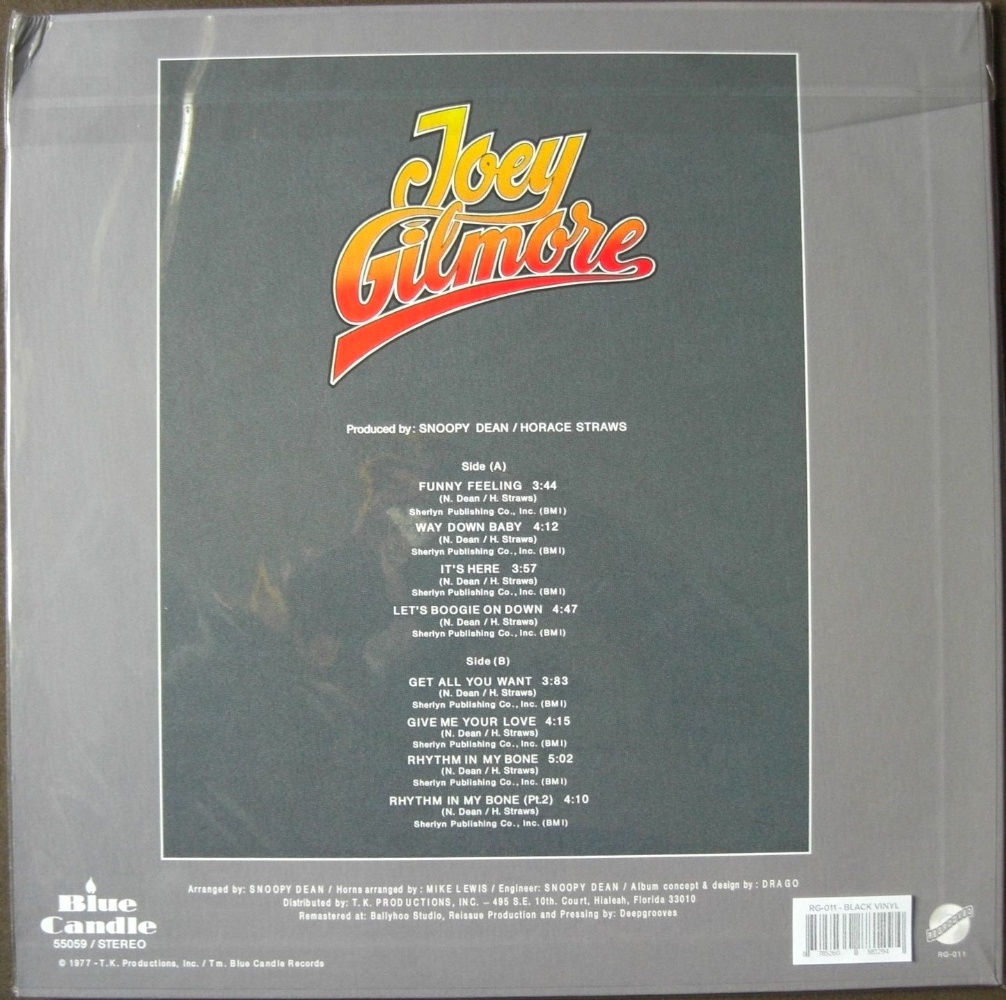 Joey Gilmore – Joey Gilmore Vinyl, LP, Album black