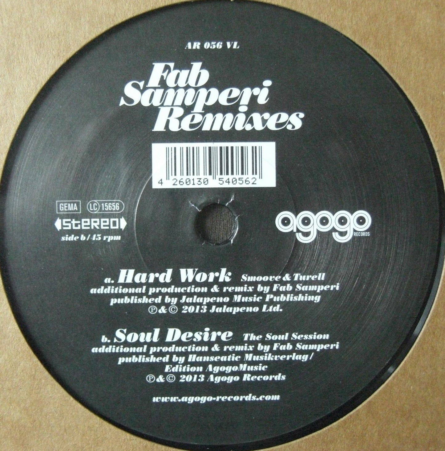 Fab Samperi – The Remixes Vinyl, 7"