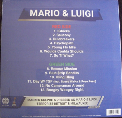 BabyTron & Certified Trapper – Mario & Luigi Vinyl, LP, Album, Limited Edition, Picture Disc