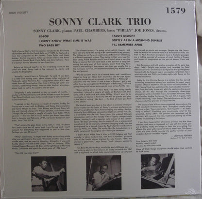 Sonny Clark Trio – Sonny Clark Trio Vinyl, LP, Limited Edition, Reissue
