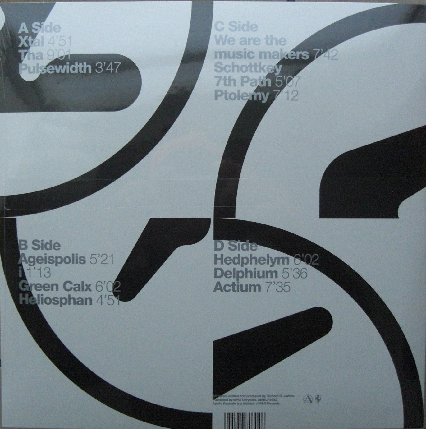 Aphex Twin – Obras ambientales seleccionadas 85-92 Vinilo 2x LP, Álbum