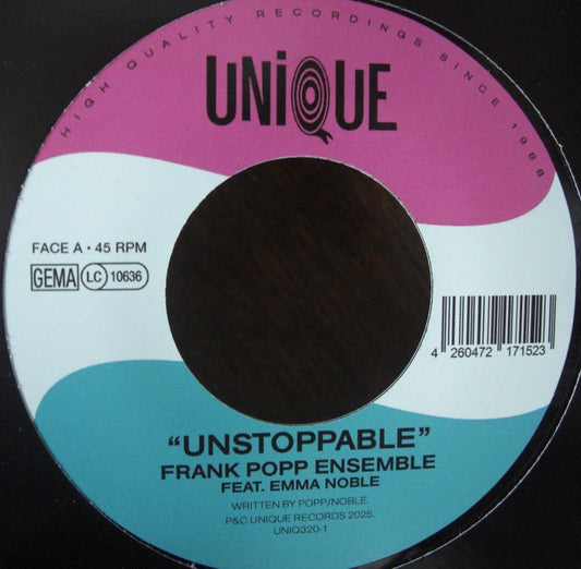 The Frank Popp Ensemble – Unstoppable / Going Going Gone Vinyl, 7" Limited Edt