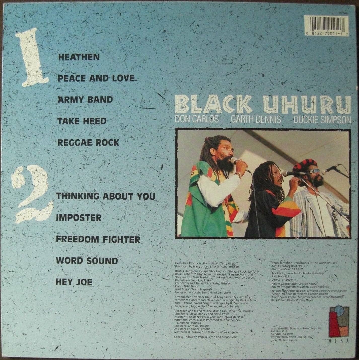 Black Uhuru – Now Vinyl, LP, Album US 1990