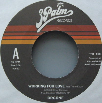 Orgone – Working For Love/ Dreamer Vinyl, 7" blue