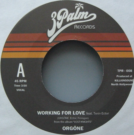 Orgone – Working For Love/ Dreamer Vinyl, 7" blue