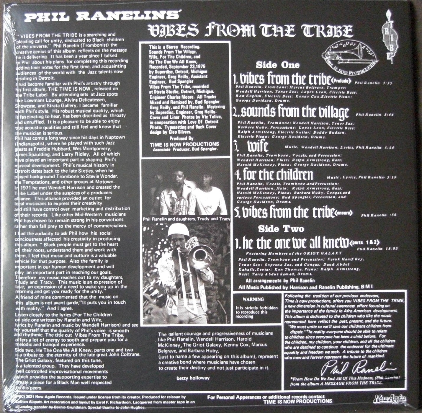 Phil Ranelin ‎– Vibes From The Tribe Vinilo, LP, Álbum