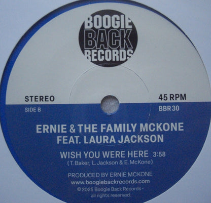 Ernie & The Family McKone Feat. Laura Jackson – That Girl Vinyl, 7" Limited blue