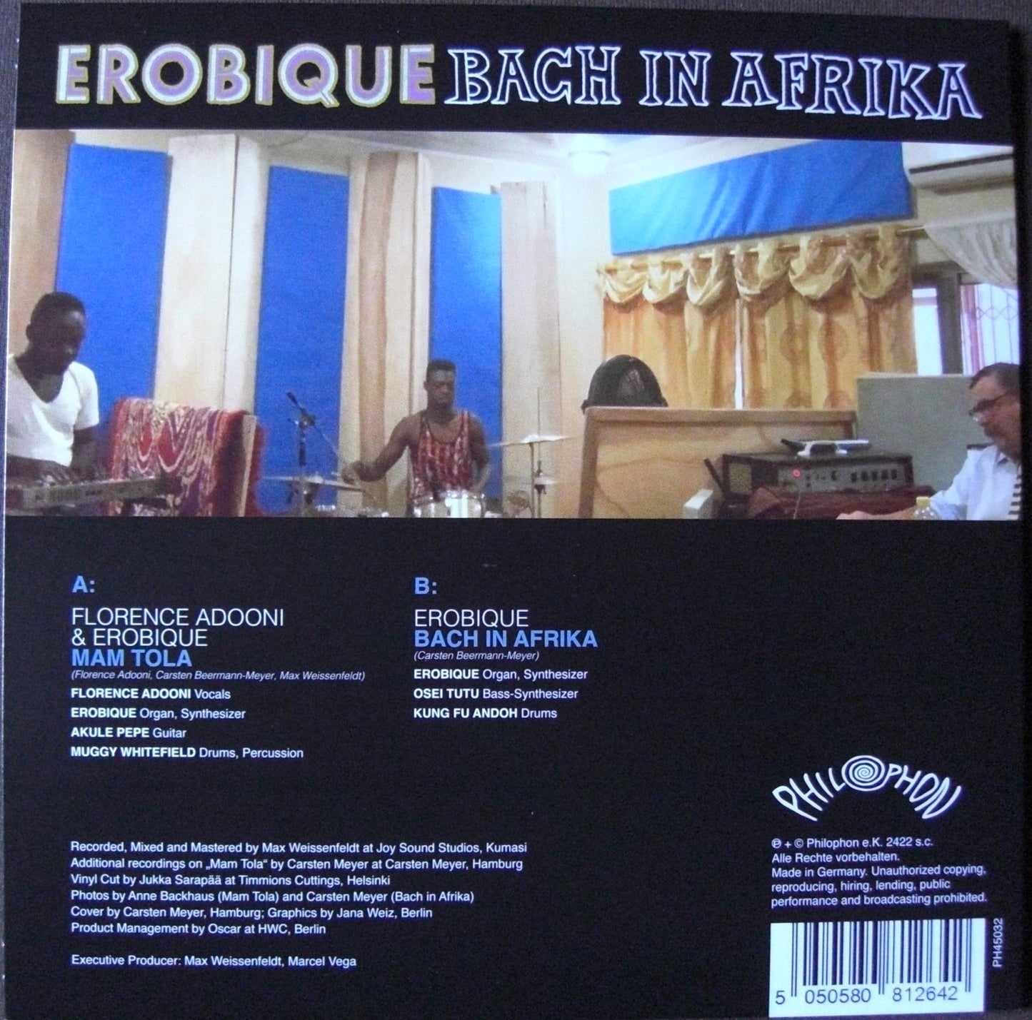 Florence Adooni &amp; Erobique – Mam Tola / Bach In Afrika 7"