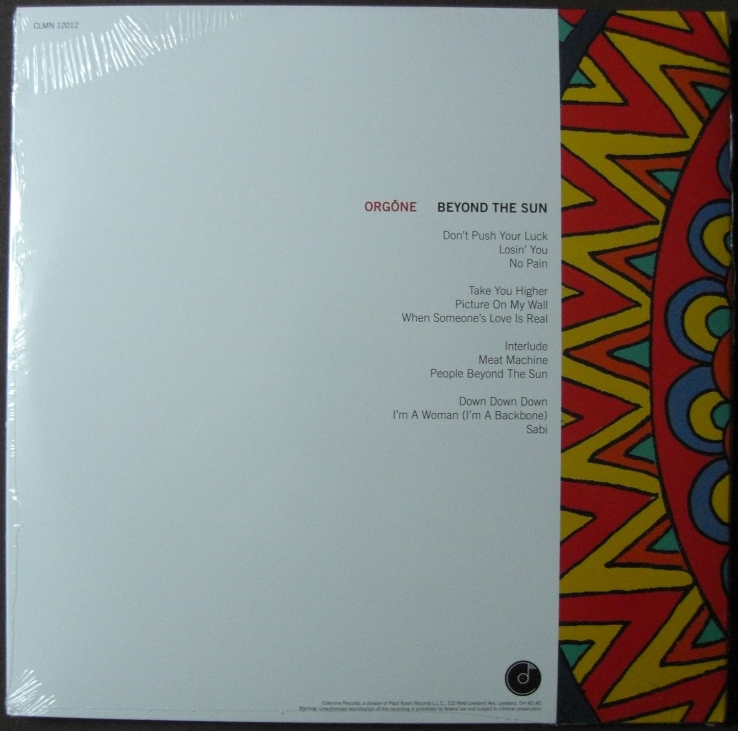 Orgone – Beyond The Sun 2 x Vinyl, LP, Album