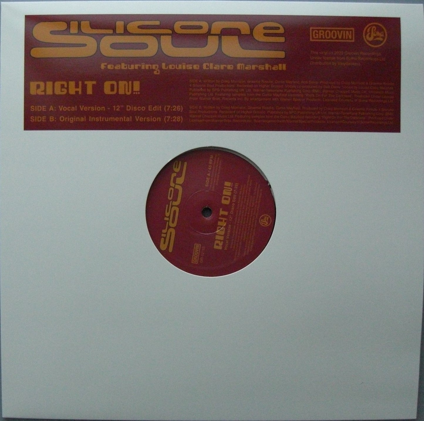 Silicone Soul – Right On! Vinyl, 12" Single