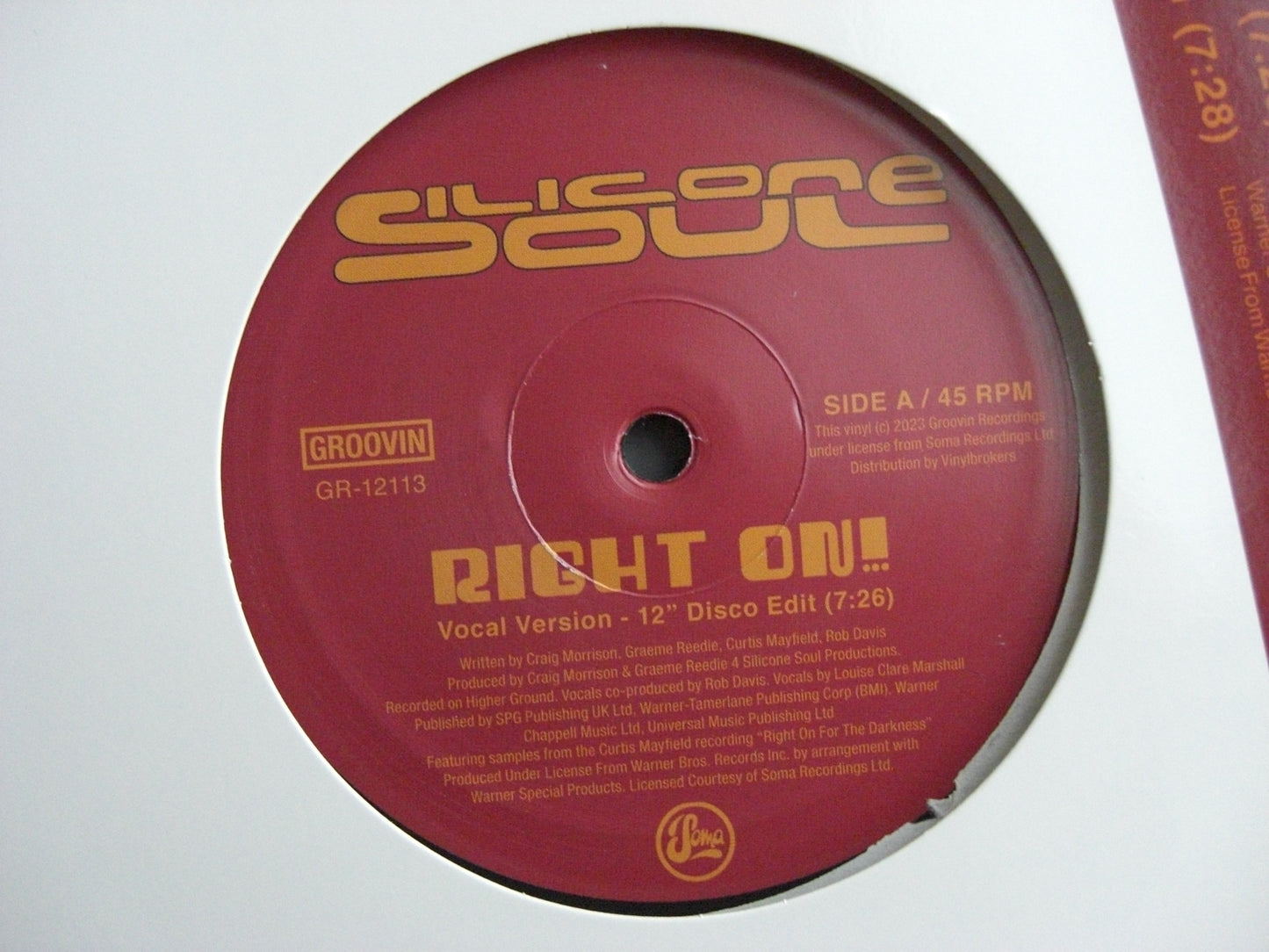 Silicone Soul – Right On! Vinyl, 12" Single