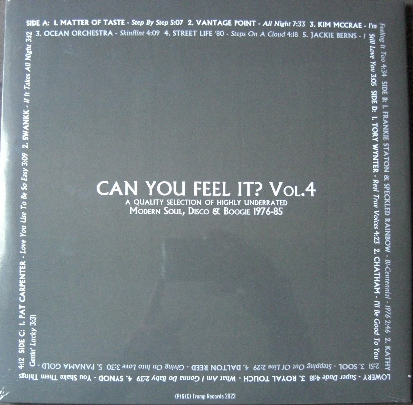 Can You Feel It? Vol. 4 (Modern Soul, Disco & Boogie 1976-85) 2x LP Compilation