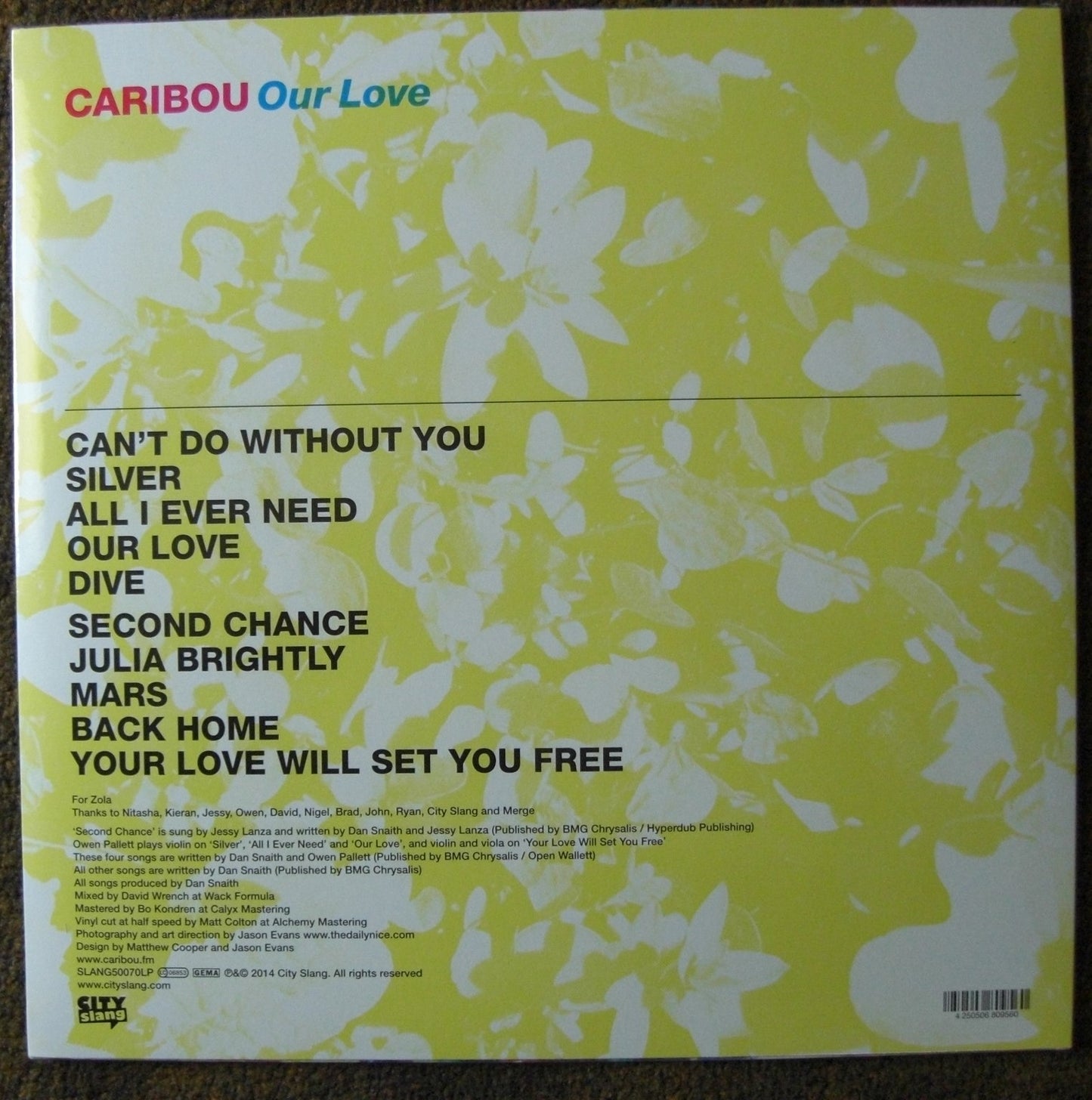 Caribou – Nuestro Amor Vinilo, LP, Álbum