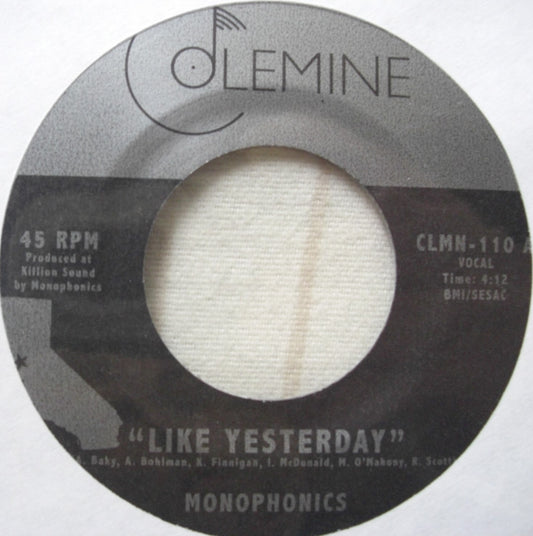 Monophonics / Destruments – Like Yesterday / Freedom Vinyl, 7"