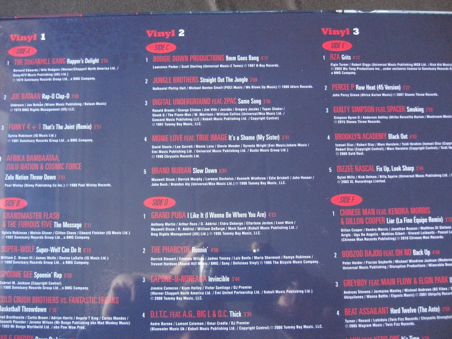 Hip Hop All Stars : The Gems Of Hip Hop Culture 3x Vinyl LP Compilation