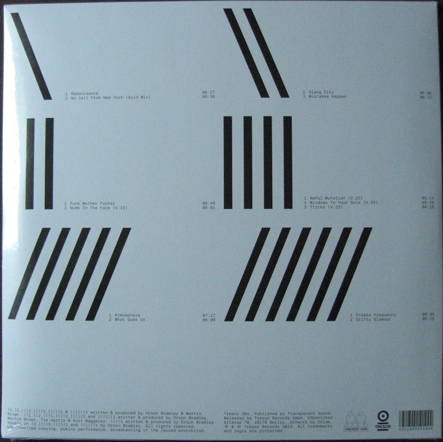 Sonido transparente - Accidentes 1994-2023 3x vinilo, compilación de 12"
