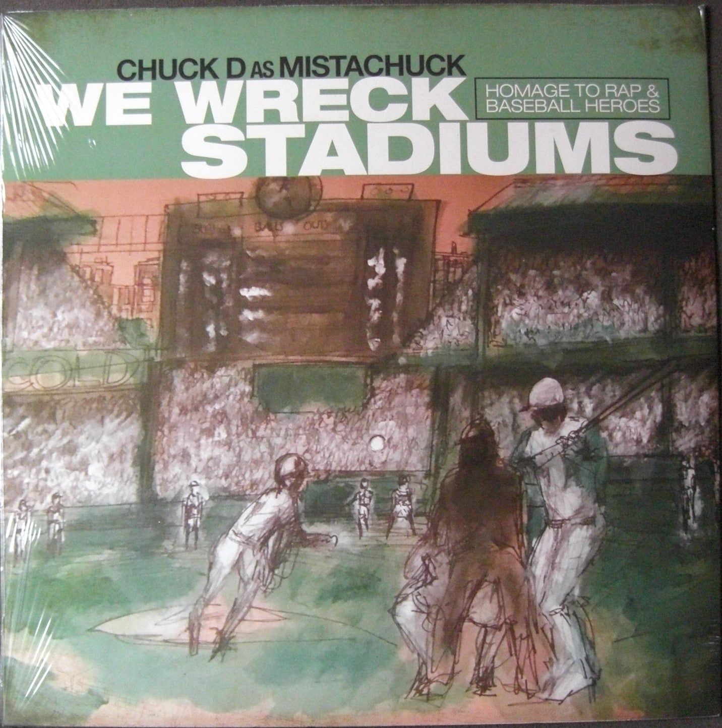 Chuck D as Mistachuck – We Wreck Stadiums Vinyl, LP, Album Coke Bottle Clear