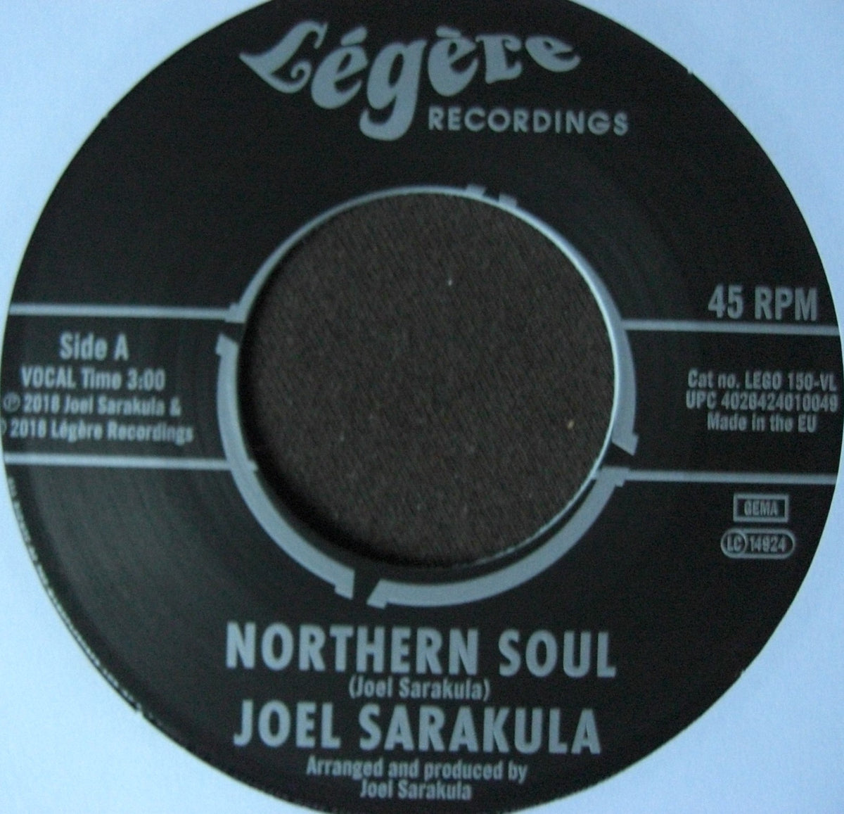 Joel Sarakula – Northern Soul / Coney Island Getaway Vinyl, 7" black