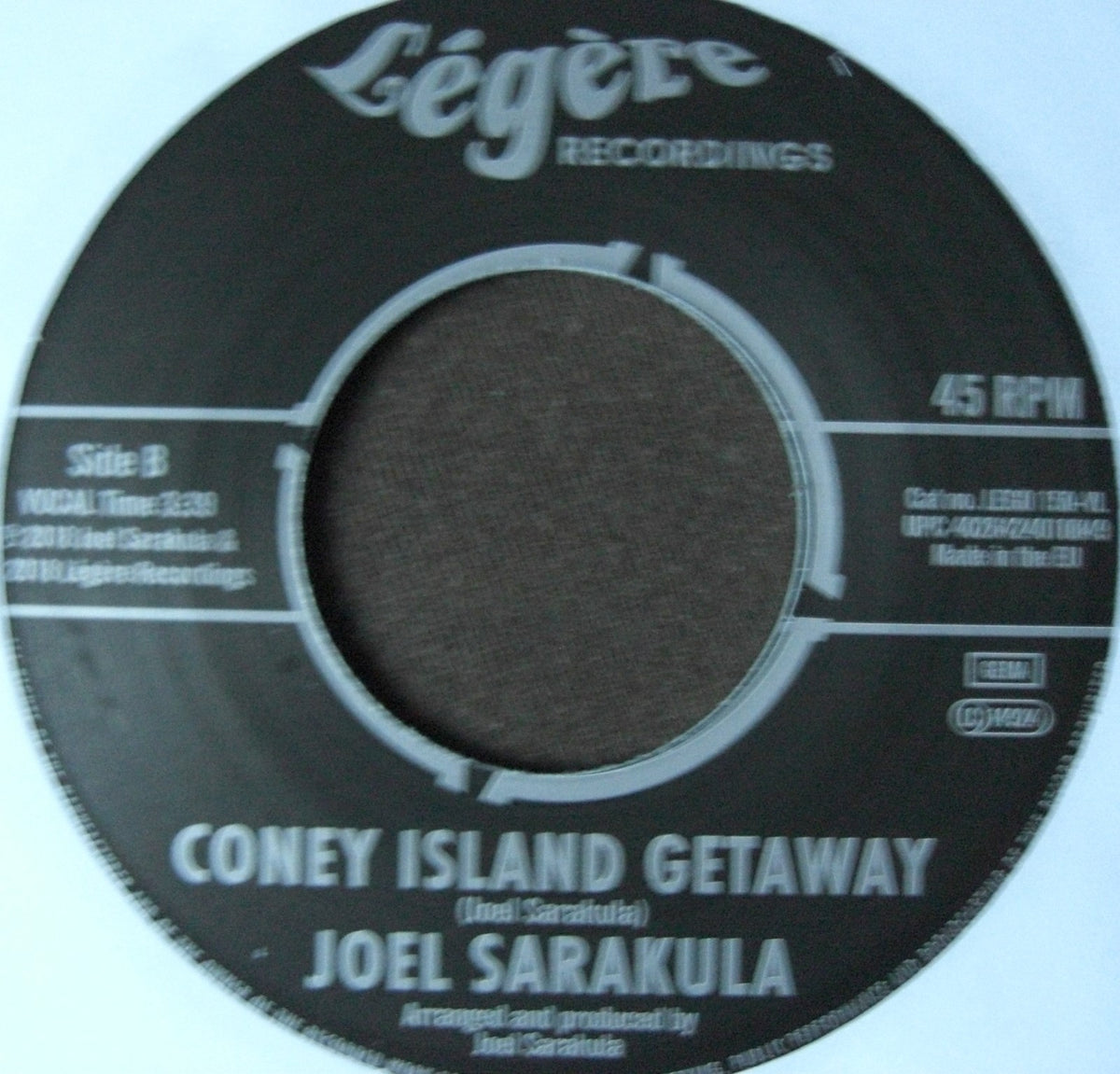 Joel Sarakula – Northern Soul / Coney Island Getaway Vinyl, 7" black