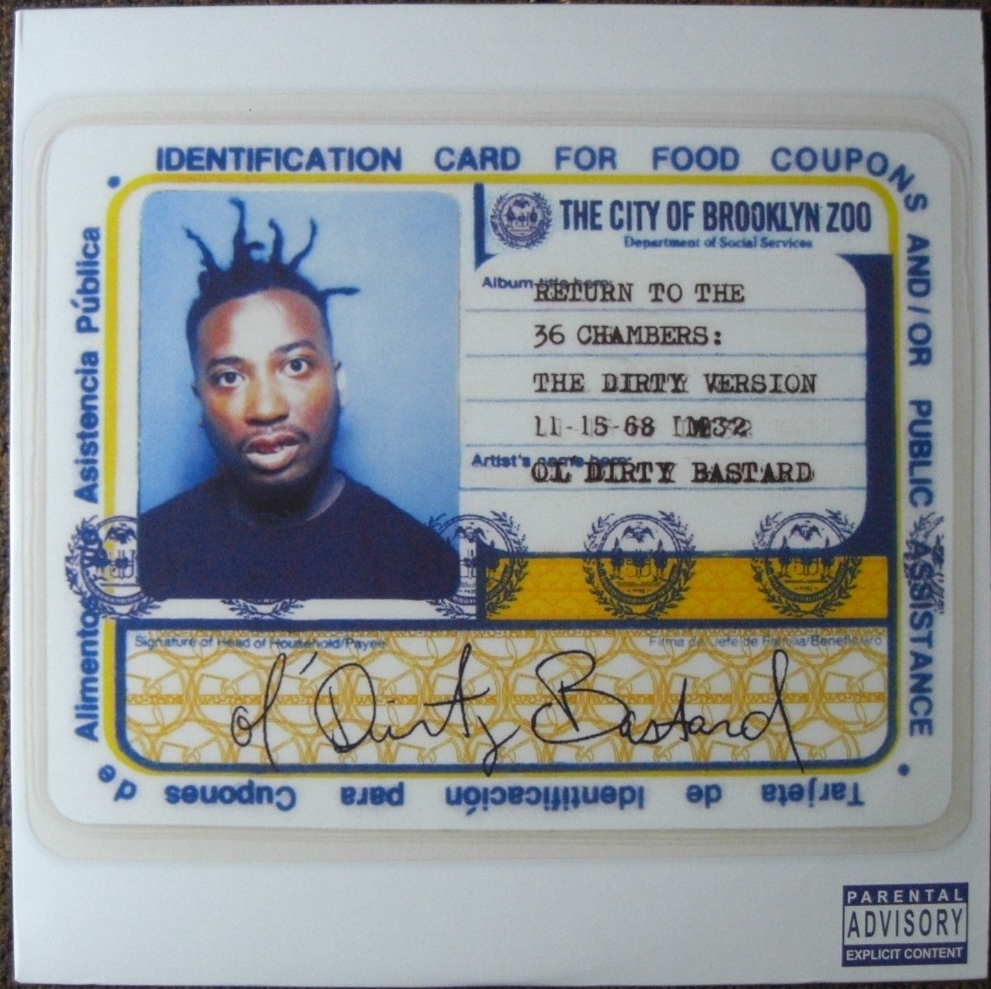 Ol' Dirty Bastard – Return To The 36 Chambers: The Dirty Version 2x Vinilo, LP, Álbum EE. UU. 2012
