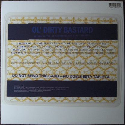 Ol' Dirty Bastard – Return To The 36 Chambers: The Dirty Version 2x Vinilo, LP, Álbum EE. UU. 2012