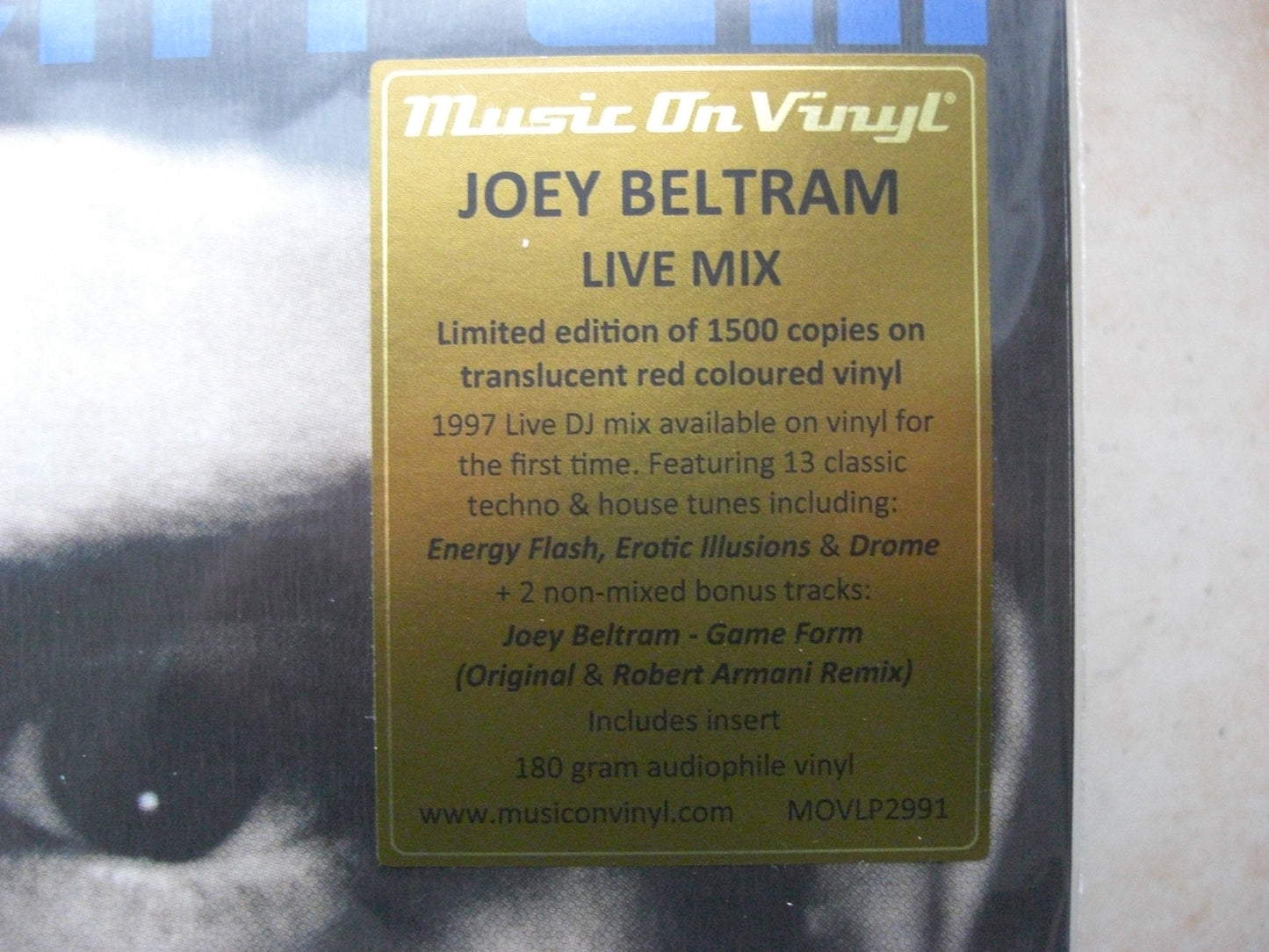 Joey Beltram – Live Mix Vinyl, LP, Compilation Limited Edt red