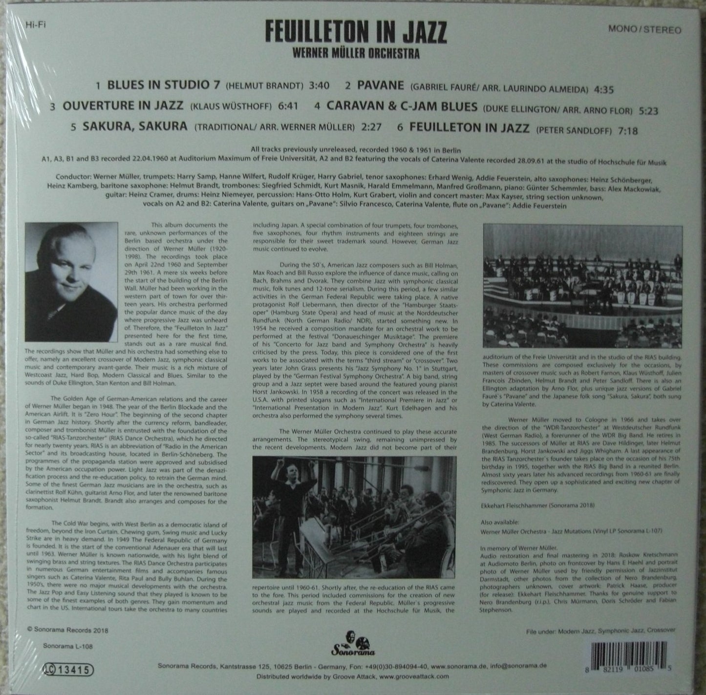 Werner Müller Orchestra – Feuilleton In Jazz Vinyl, 10", Album