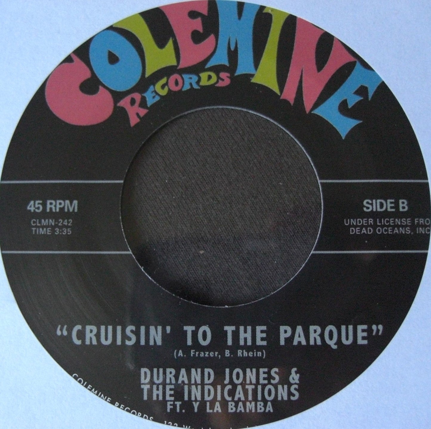 Durand Jones & The Indications – Too Many Tears / Cruisin 7" black