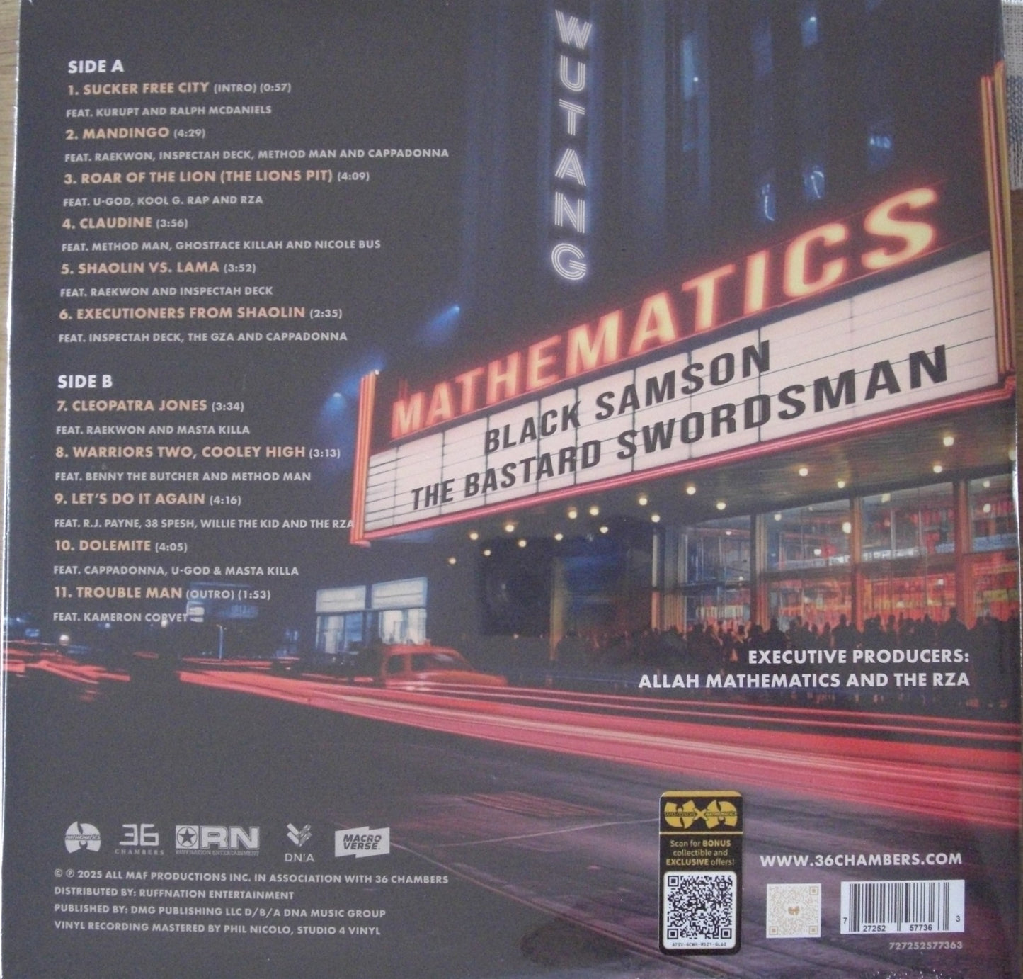 Wu-Tang And Mathematics - Black Samson, The Bastard Swordsman Vinyl, LP, Album