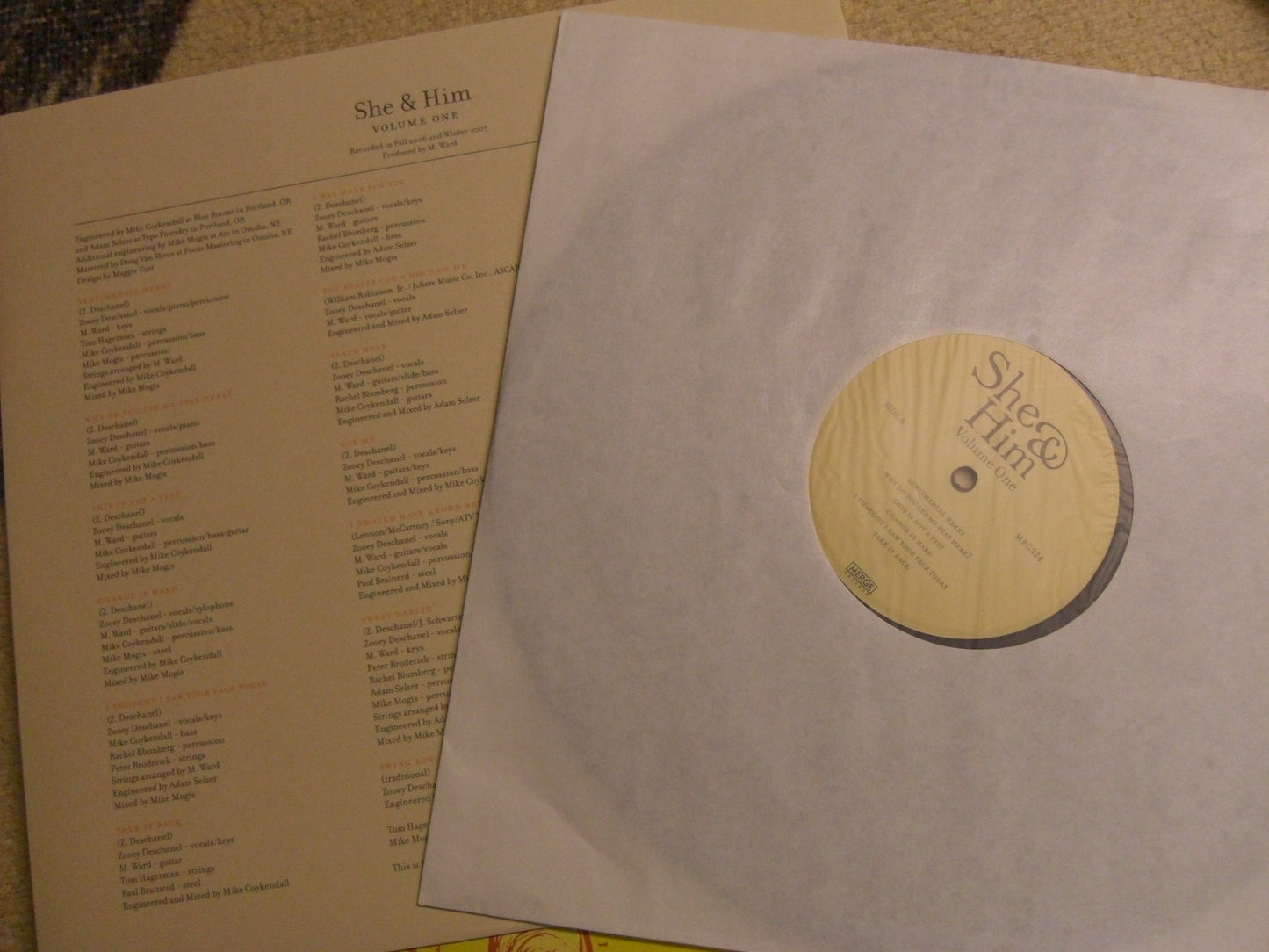 She & Him – Volume One Vinyl, LP, Album US 2008