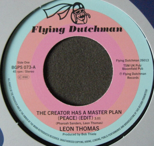 Louis Armstrong & Leon Thomas – The Creator Has A Master Plan 7"