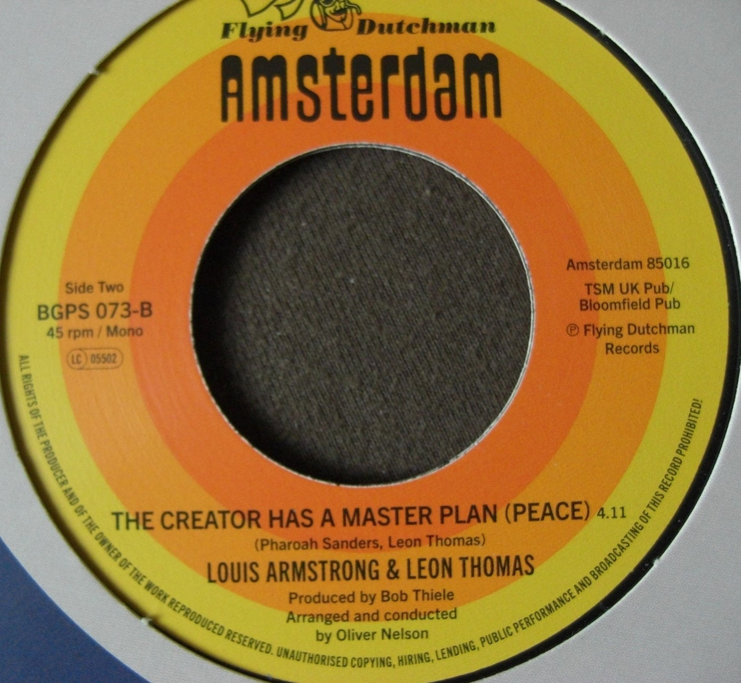 Louis Armstrong & Leon Thomas – The Creator Has A Master Plan 7"
