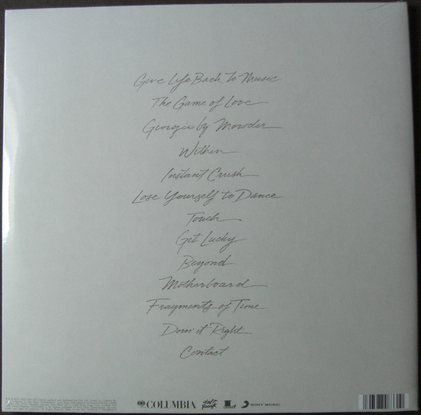 Daft Punk – Random Access Memories (Drumless Edition) 2x Vinyl LP Album