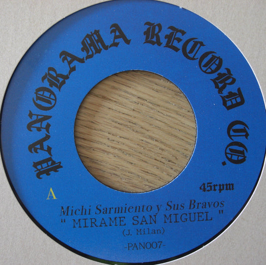 Michi Sarmiento y sus Bravos – Mirame San Miguel / Cumbia Raja Vinyl, 7"