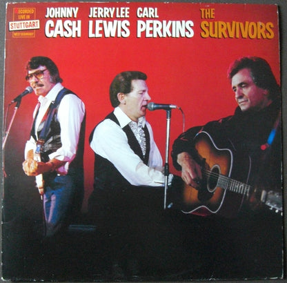 Johnny Cash, Jerry Lee Lewis, Carl Perkins – The Survivors Vinyl, LP, Album EU 1982