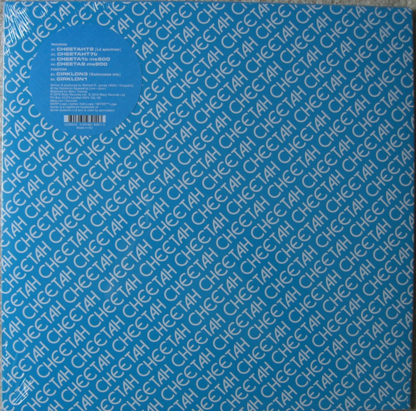 Aphex Twin - Vinilo Cheetah EP, 12 "