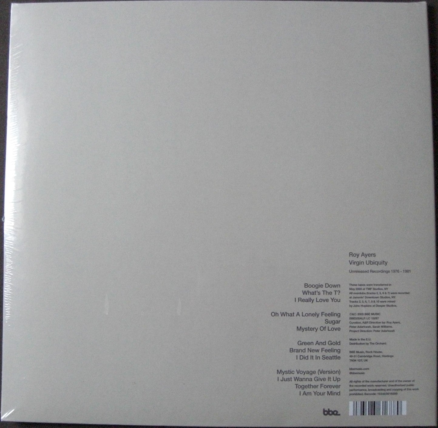 Roy Ayers – Virgin Ubiquity 2x Vinyl, LP, Album