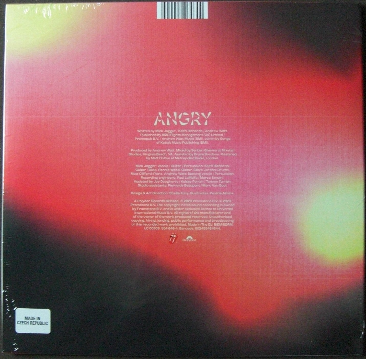 The Rolling Stones - Vinilo enojado, 10 ", una cara