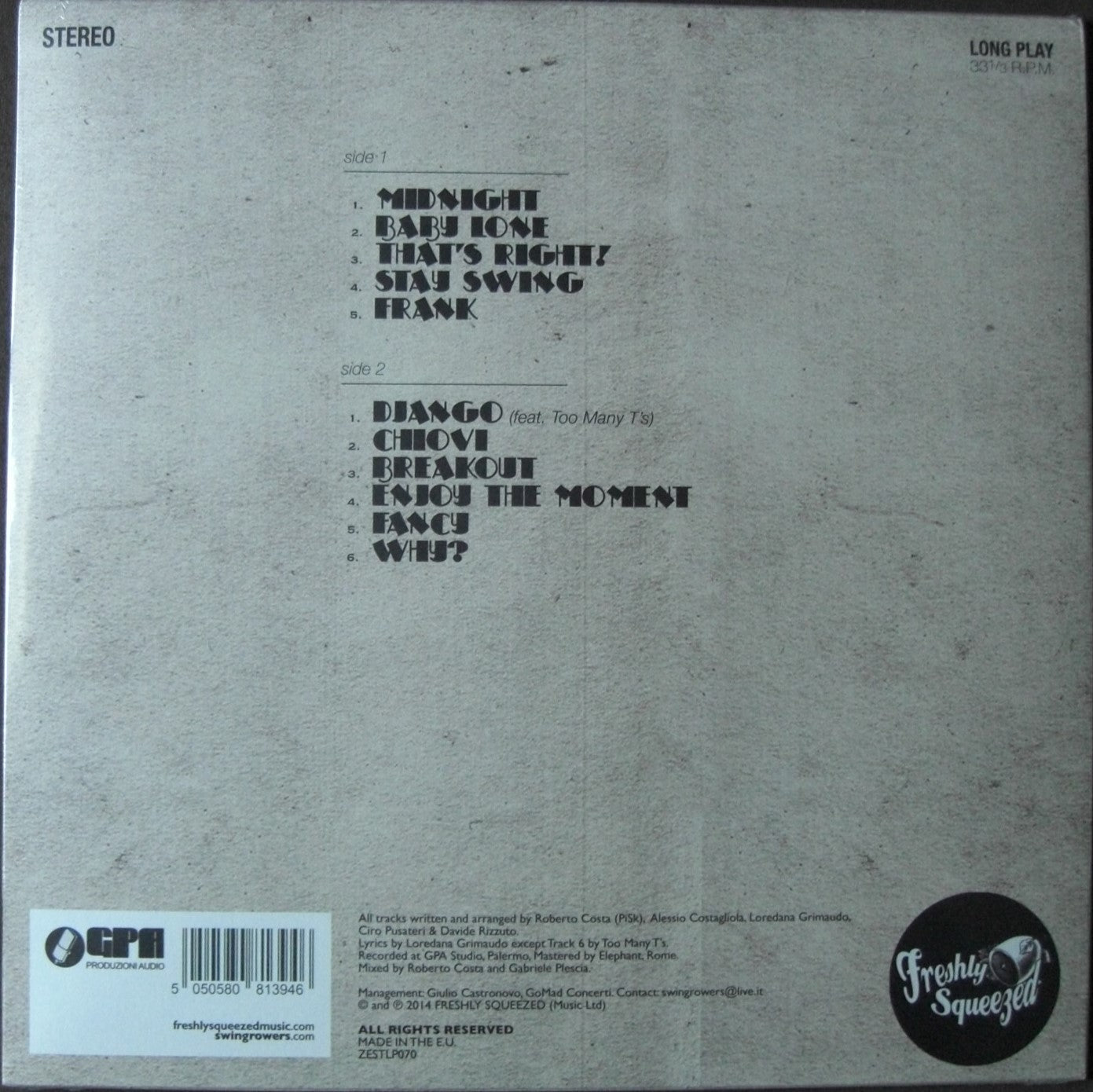 Swingrowers – Remote Vinyl, LP, Album