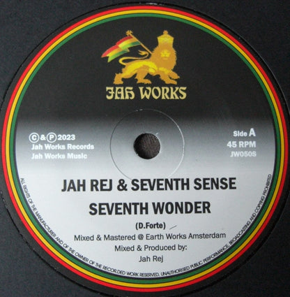 Jah Rej &amp; Seventh Sense - Séptima maravilla / Wonderfull Dub 7"
