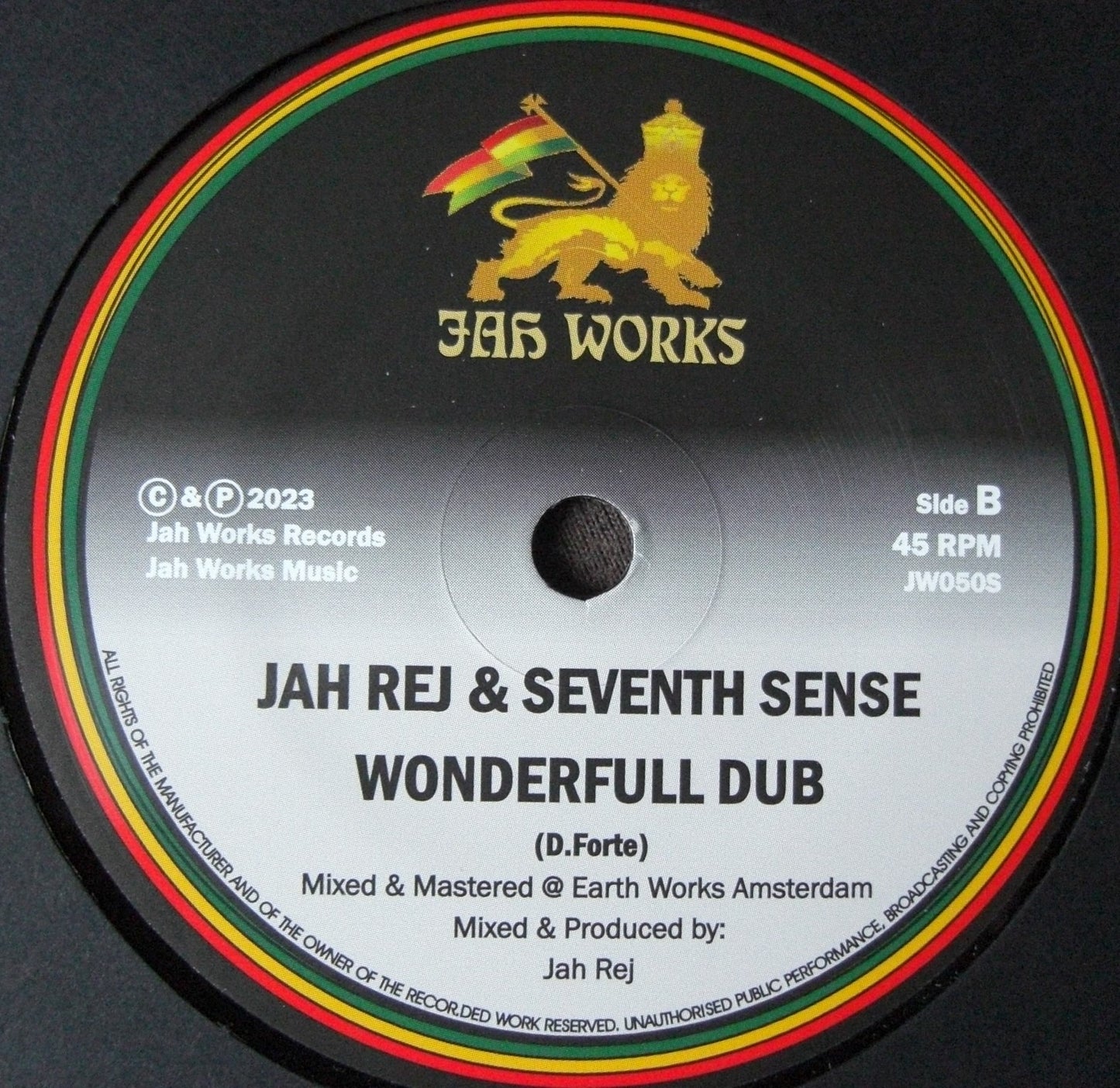 Jah Rej &amp; Seventh Sense - Séptima maravilla / Wonderfull Dub 7"