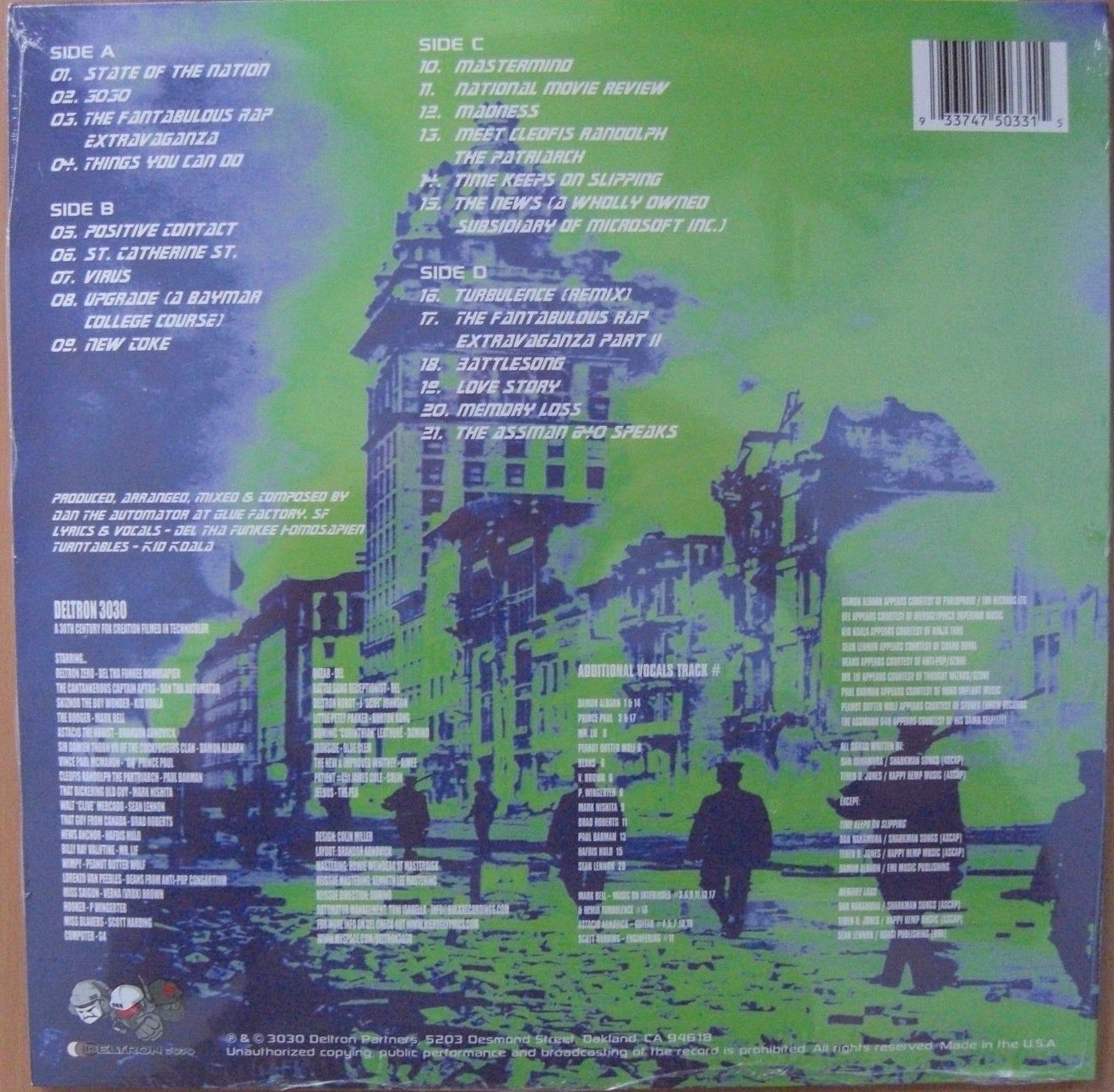 Deltron 3030 – Deltron 3030 Vinyl 2x LP, Album