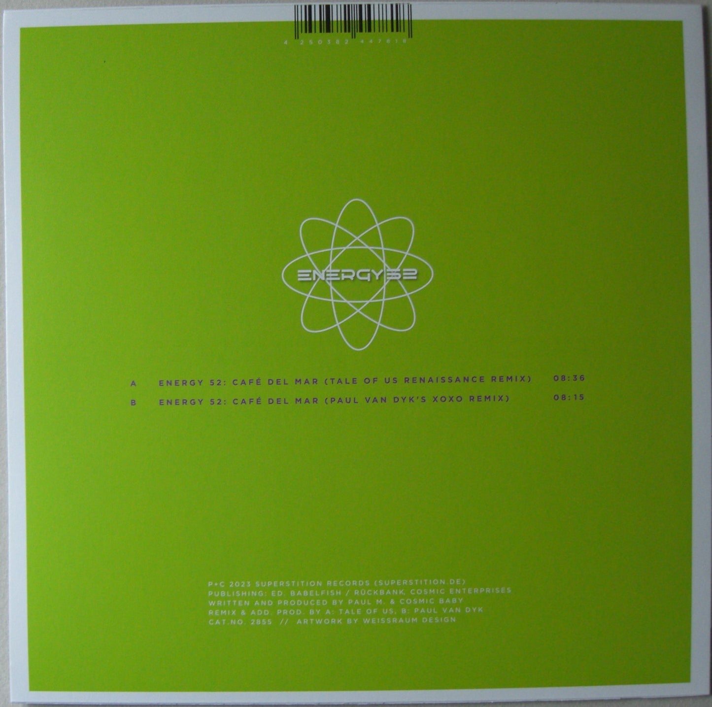 Energy 52 – Café Del Mar Vinyl, 12" Maxi (Tale Of Us/ Paul van Dyk)