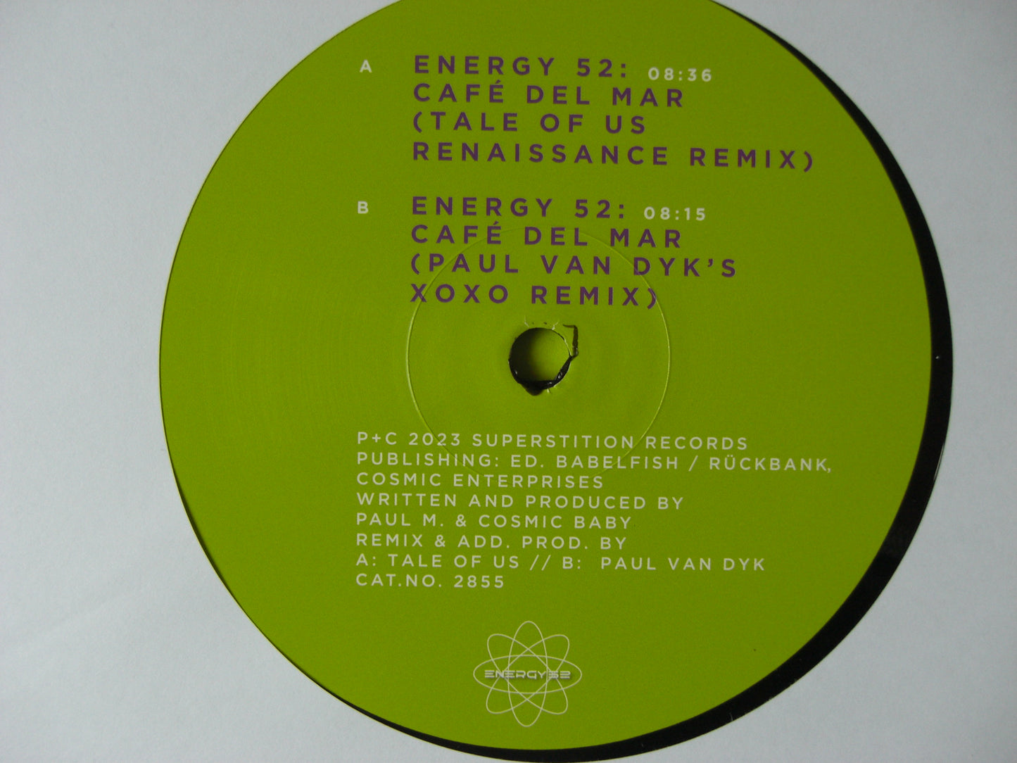 Energy 52 – Café Del Mar Vinyl, 12" Maxi (Tale Of Us/ Paul van Dyk)