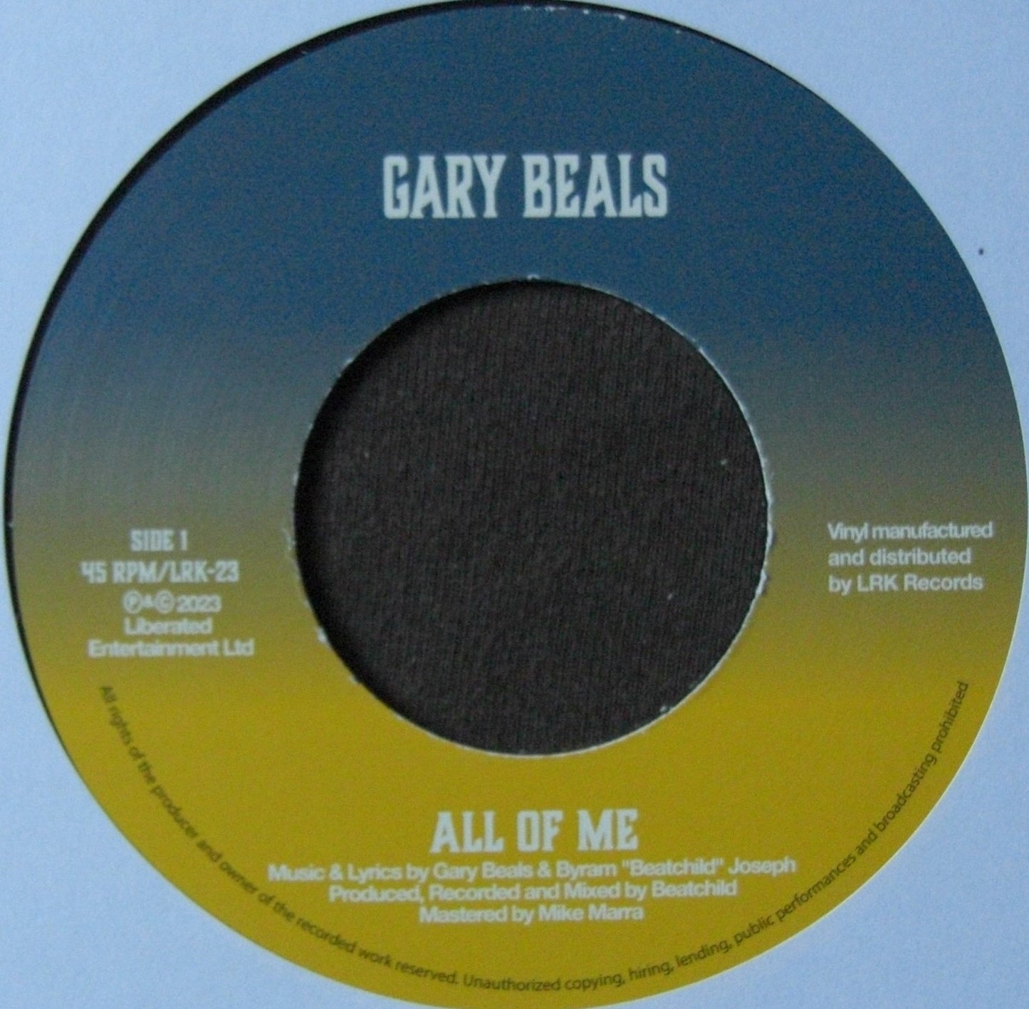 Gary Beals - Todo de mí / Self Revolution 7"