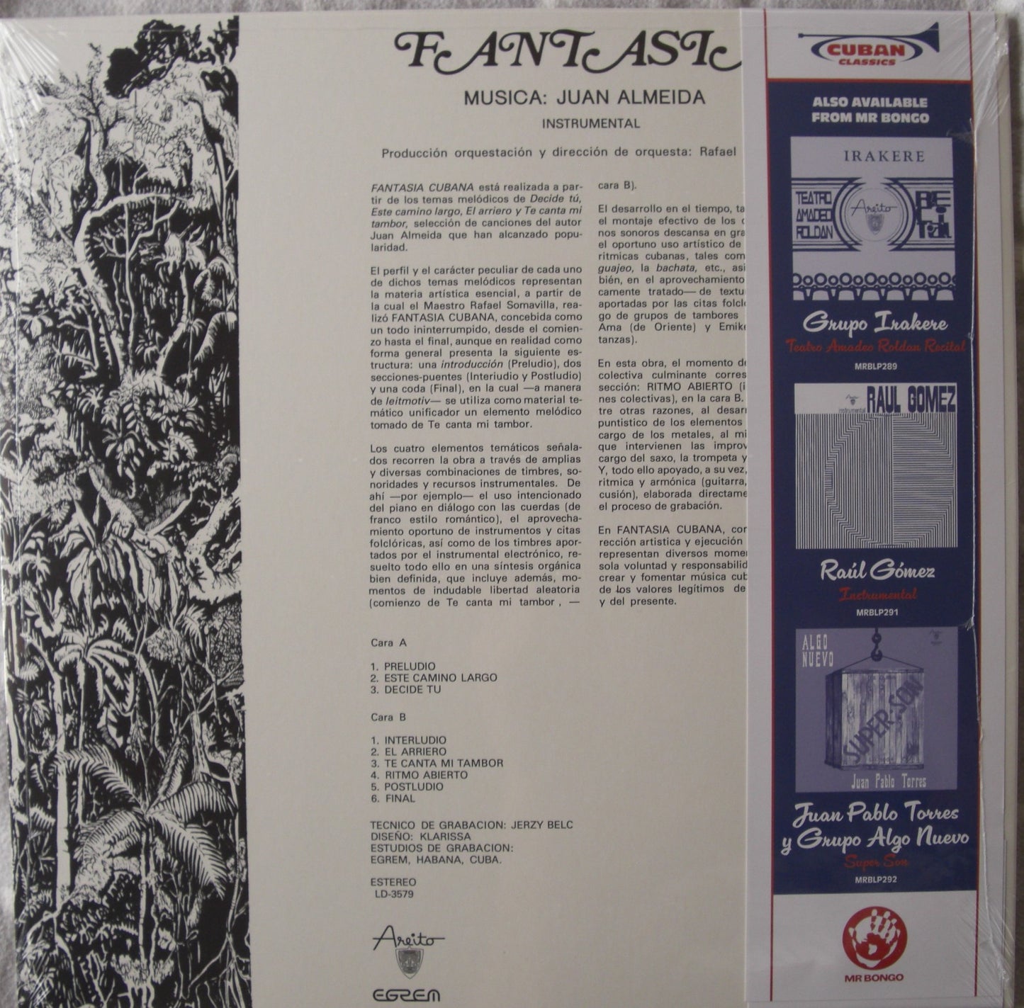 Juan Almeida – Fantasia Vinyl, LP, Album, Reissue