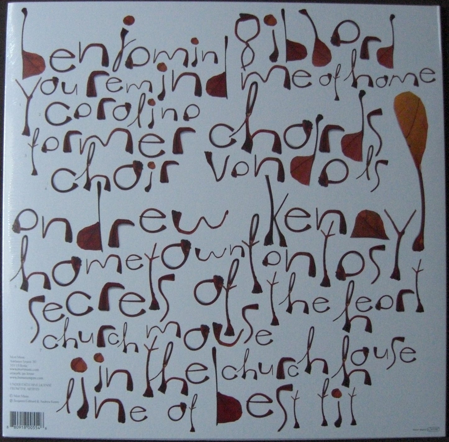 Benjamin Gibbard &amp; Andrew Kenny – Home EP Vinilo, 12" rojo/dorado