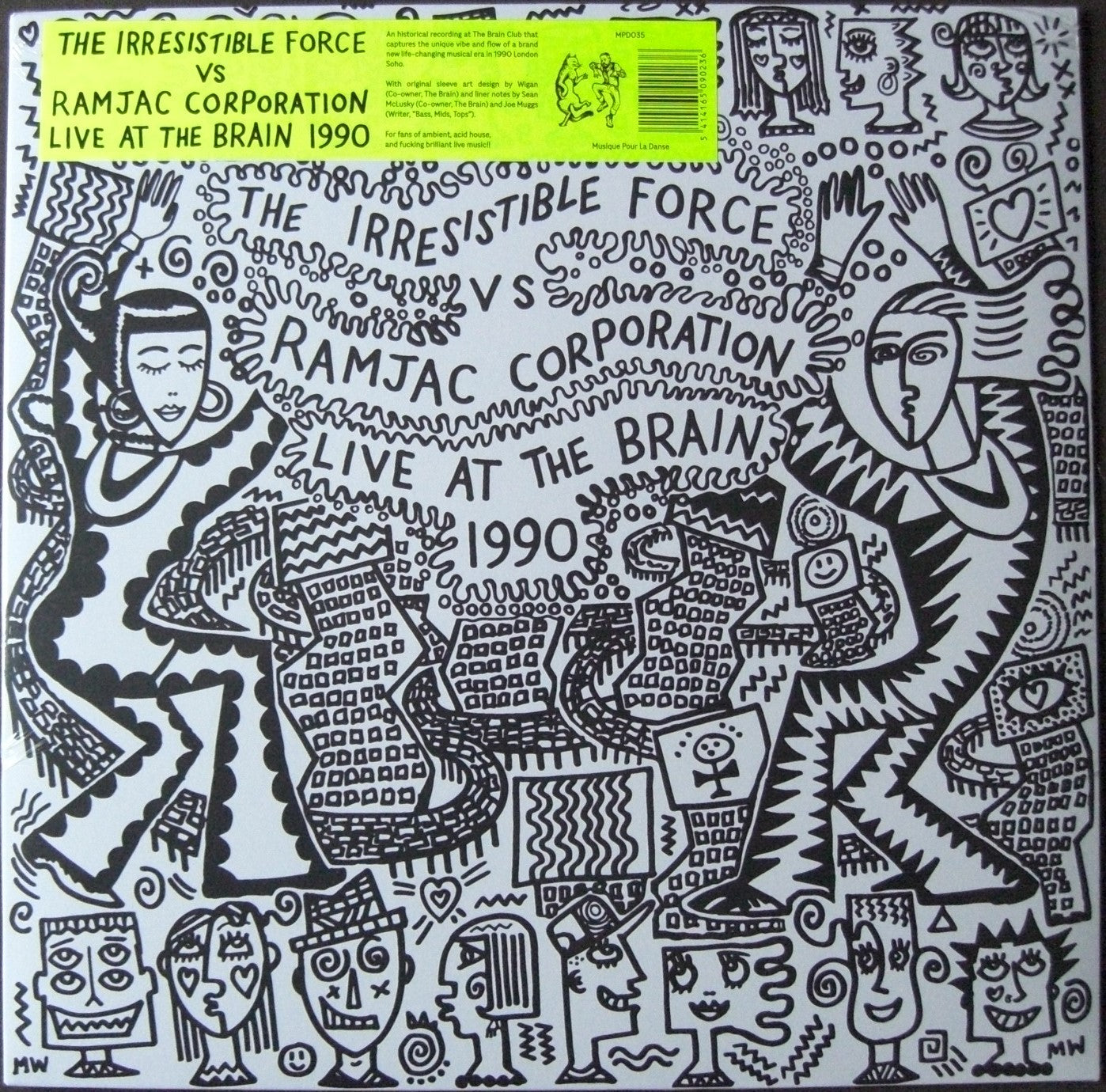 The Irresistible Force Vs Ramjac Corporation - Live At The Brain 1990 Vinilo, LP