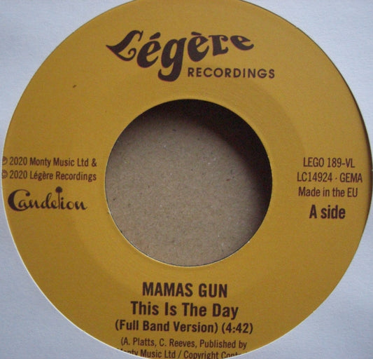 Mamas Gun – This Is The Day / We Vinyl, 7"