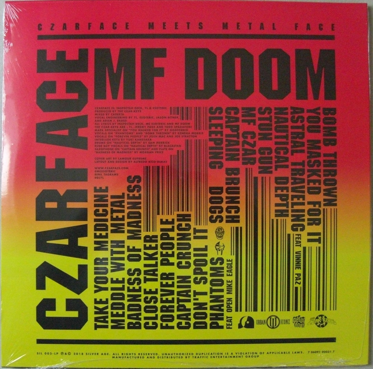Czarface, MF Doom – Czarface Meets Metal Face Vinyl, LP, Album